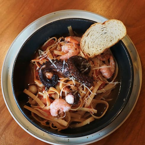 platillo pasta marinera